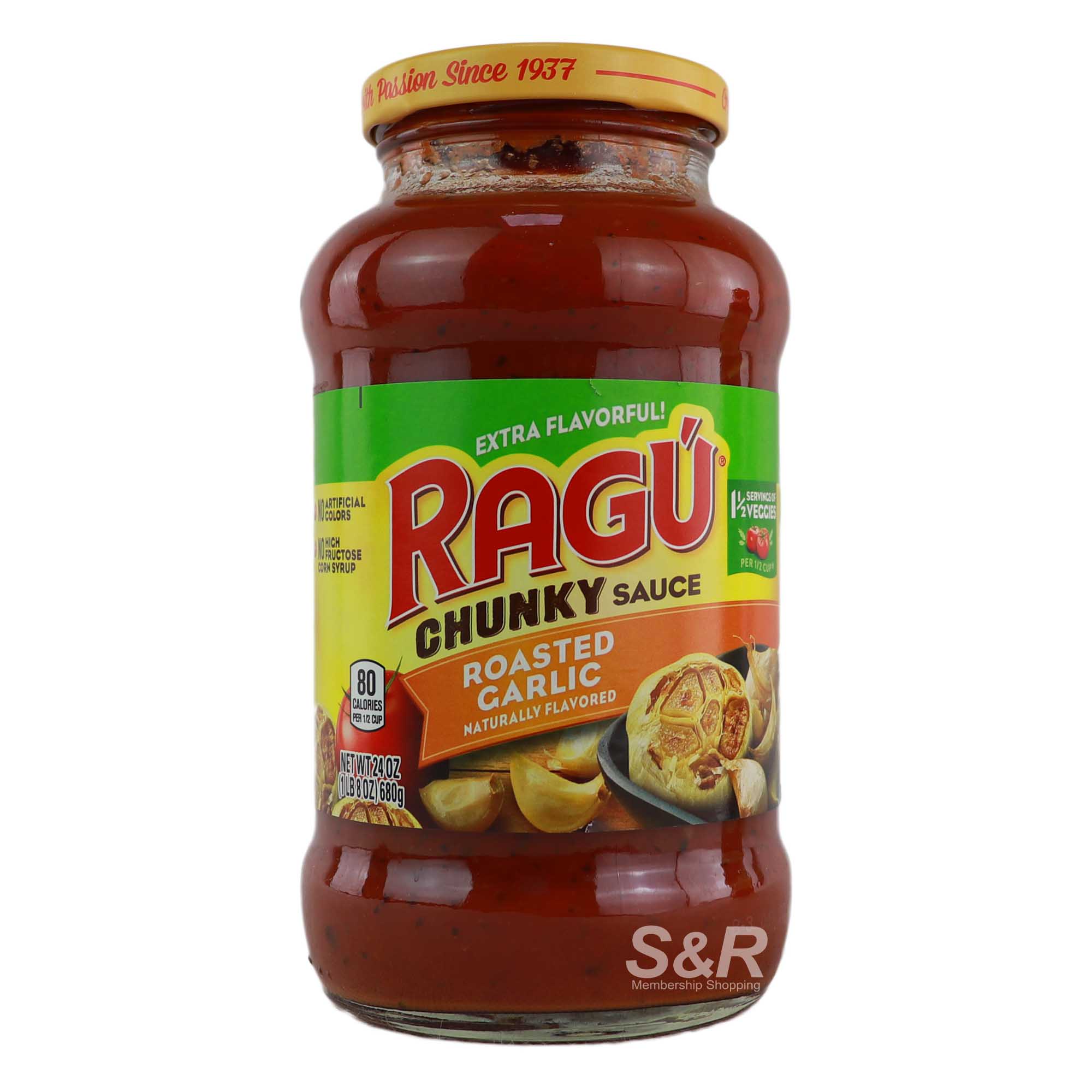 Ragu Chunky Sauce Roasted Garlic 680g